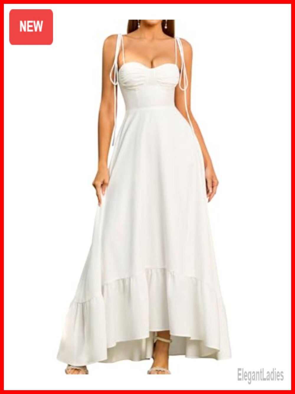 Women Summer Corset Wedding Guest Maxi Flowy A Line Milkmaid Dress